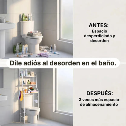 Organizador De Bano Estanteria Metalico