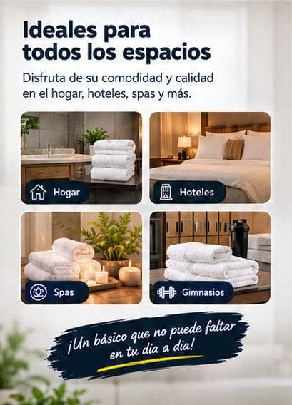 3 Toallas De Cuerpo hotelera 70x140